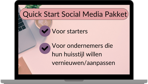 social media quick start social media pakket starters ondernemers